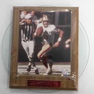 Joe Montana #16 San Francisco 49ers Photo Plaque NFL Wall Hanging 10 x13 *FLAW